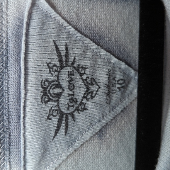 3 for $10 bundle sale! T2 Love Purple + Gray Cropped Fleece Shirt Girls Size 10 - Picture 2 of 4